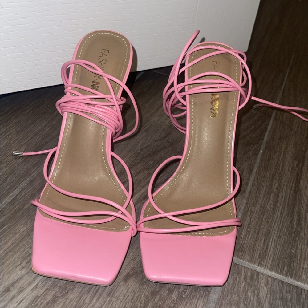 Fashion Nova Pink Modern Heels